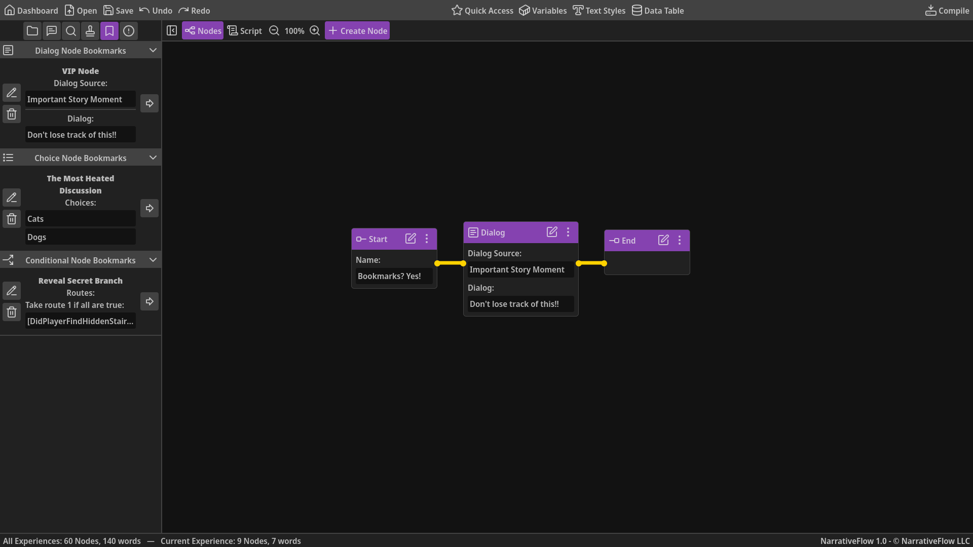 NarrativeFlow | The Branching Dialogue Tool for Indie Devs
