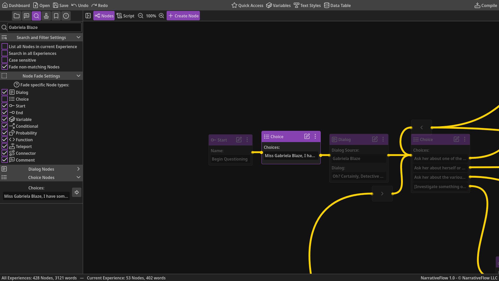 NarrativeFlow | The Branching Dialogue Tool for Indie Devs