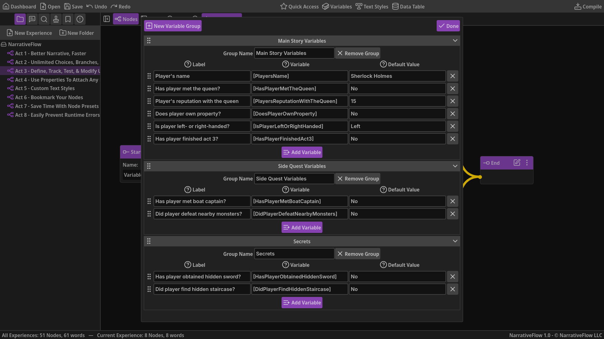 NarrativeFlow | The Branching Dialogue Tool for Indie Devs