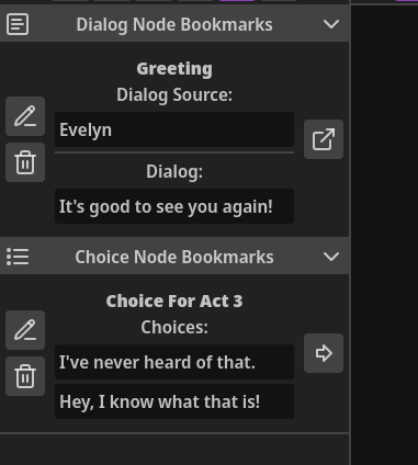 Node Bookmarks In Different Experiences