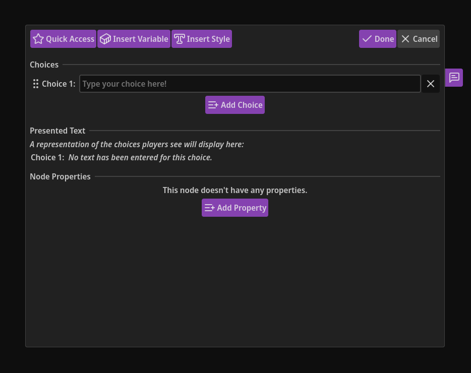 06 - Choice Node Editor