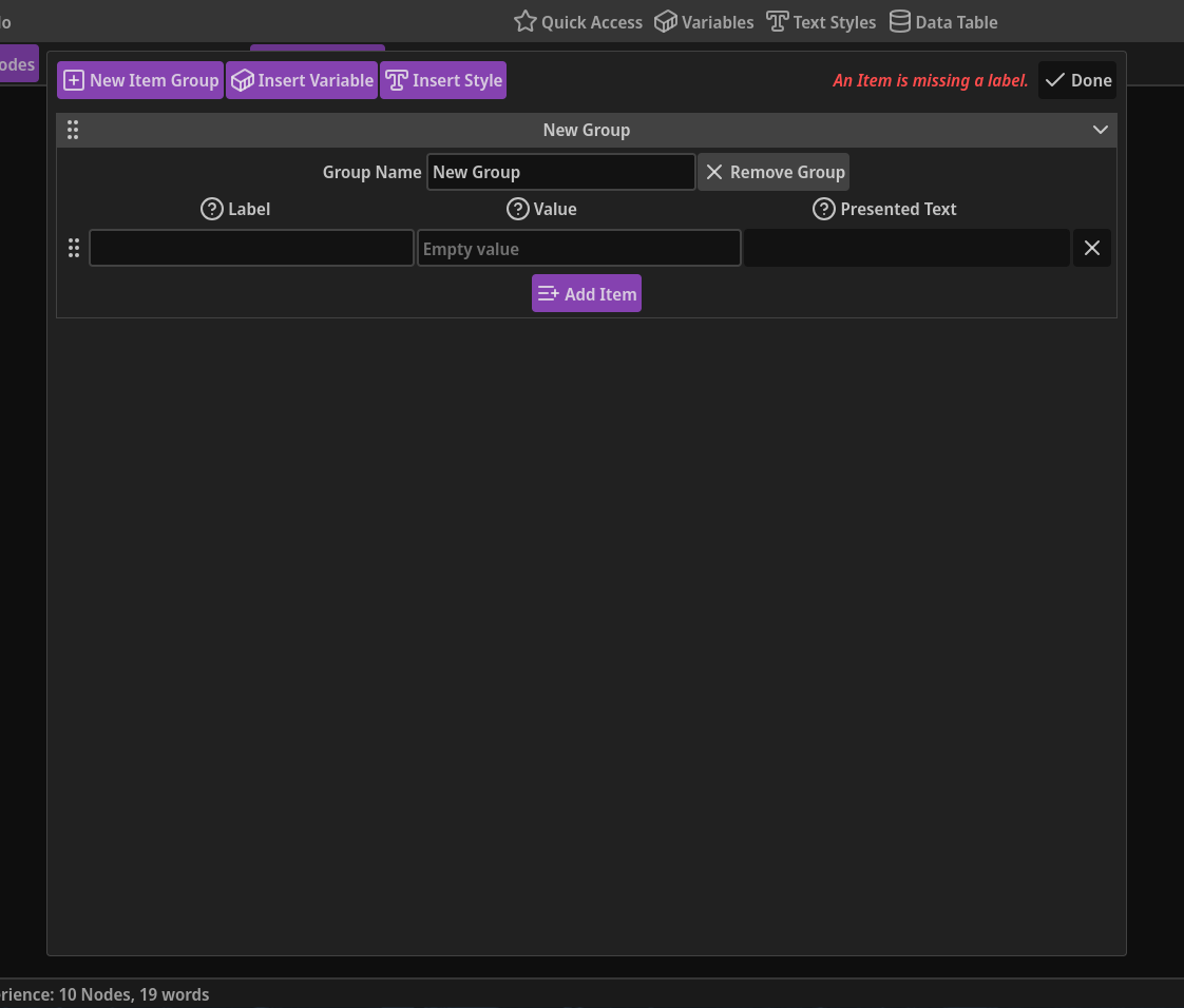 15 - Quick Access Modal
